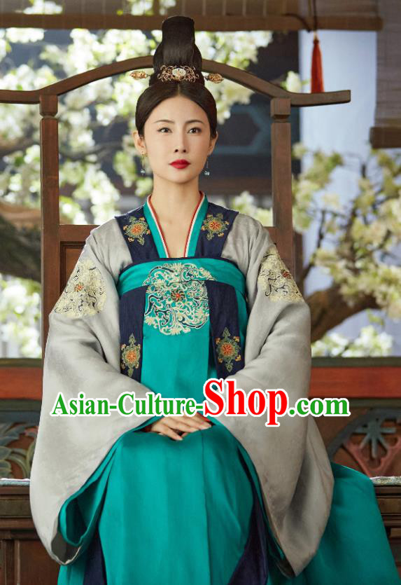 Chinese Ancient Tang Dynasty Female Official Dresses TV Series Weaving A Tale of Love Court Woman Zhuo Jin Niang Clothing