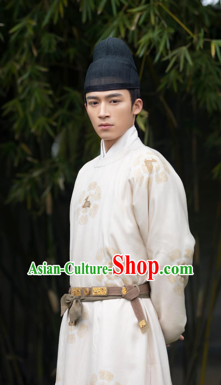 Chinese Ancient Song Dynasty Scholar Hanfu Clothing TV Series Scent Of Time Young Lord Zhong Xi Wu Costumes