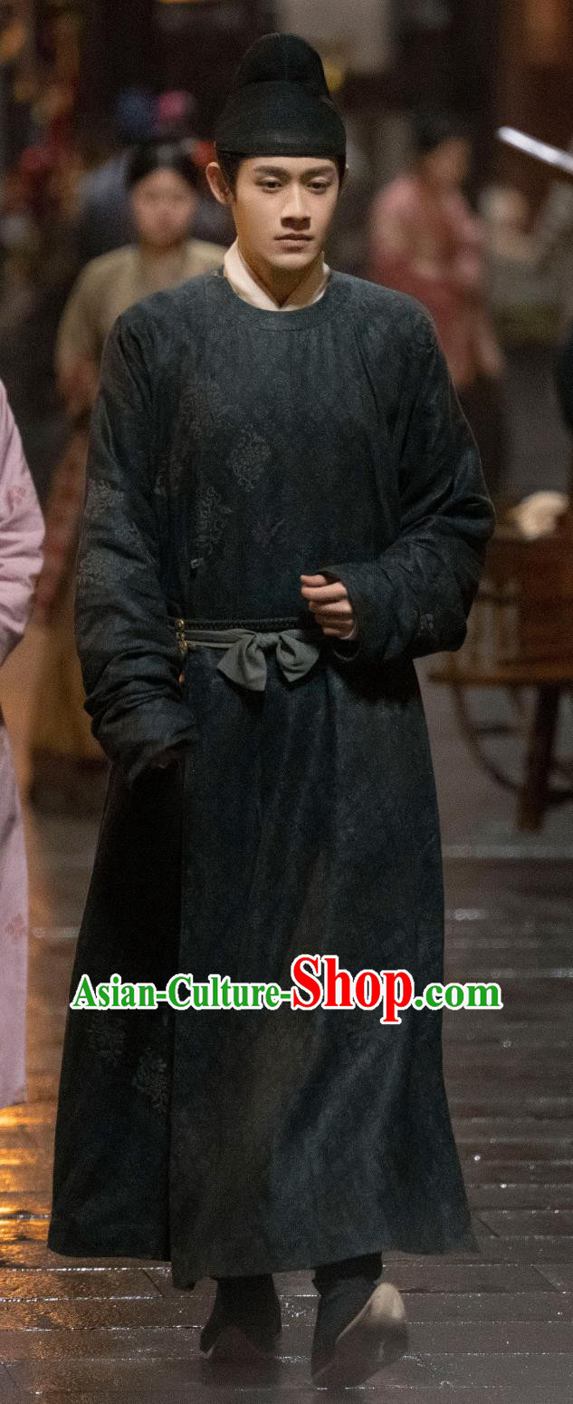 Chinese Song Dynasty Young Childe Hanfu Clothing TV Series Scent Of Time Ancient Scholar Zhong Ye Lan Costumes