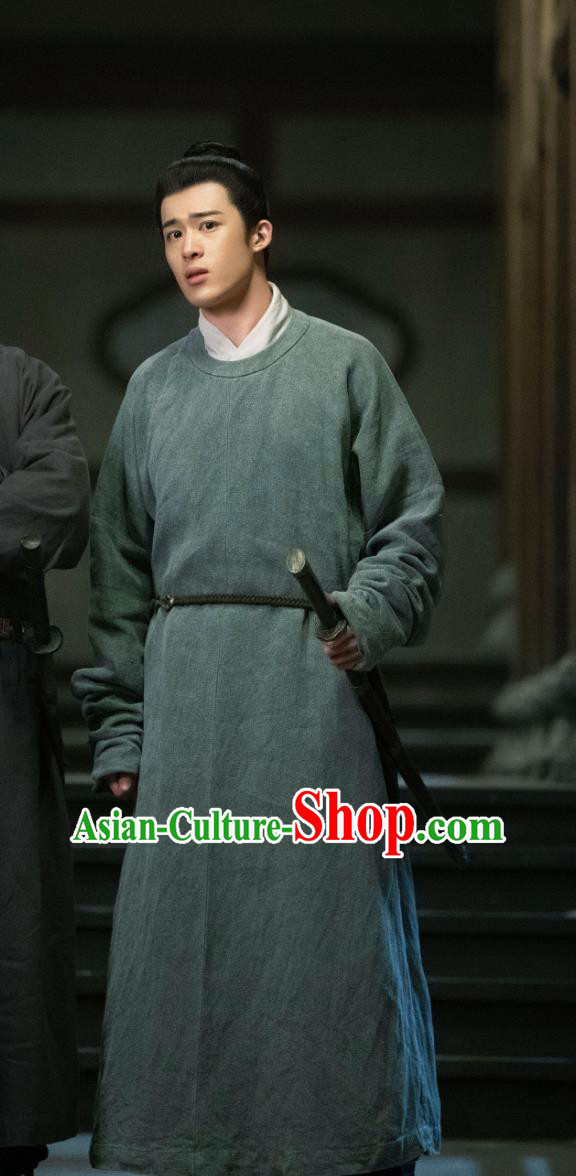 TV Series Scent Of Time Ancient Swordsman Chen Yuan Green Robes Chinese Song Dynasty Young Hero Hanfu Clothing