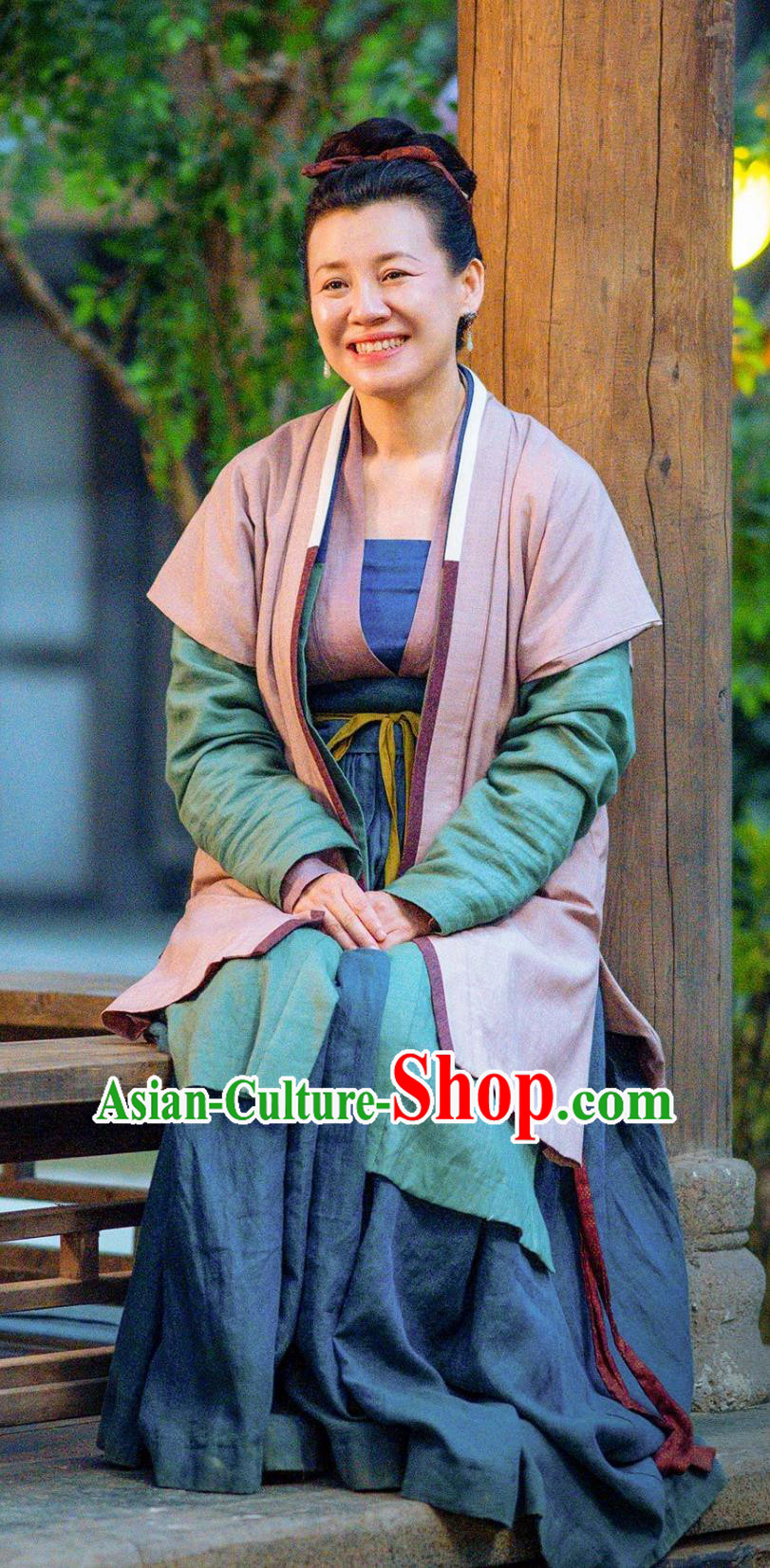 Mainland Chinese Drama 2023 Hilarious Family Widow Du Ru Yu Costumes Song Dynasty Civilian Woman Hanfu Clothing