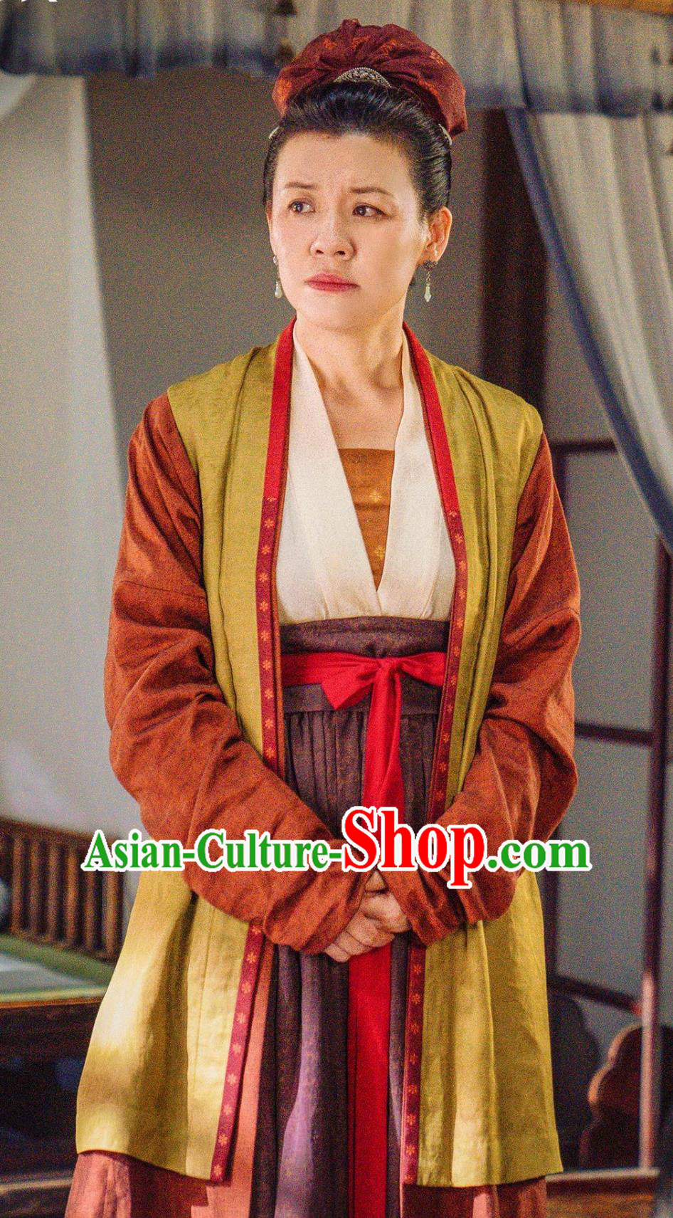 Ancient Song Dynasty Civilian Woman Hanfu Clothing Mainland Chinese Drama 2023 Hilarious Family Widow Du Ru Yu Costumes