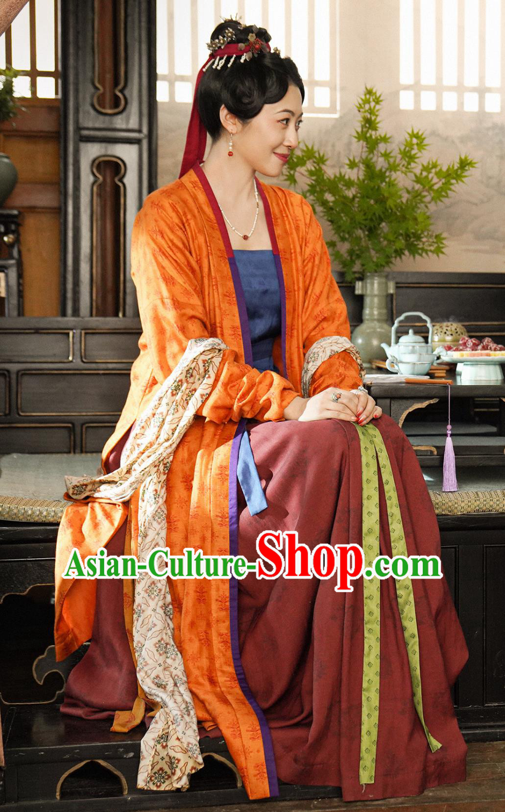 Ancient Drama 2023 Hilarious Family Eldest Sister Chun Jin Rong Costumes Chinese Song Dynasty Young Woman Hanfu Clothing