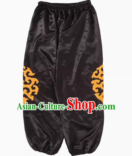 Black Chaoshan Armed Yingge Trousers Dance Costume Trousers To Welcome The Master Costume Parade Trousers Martial Arts Performance Costumes