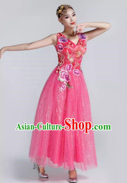 Modern Dance Costumes For Women Adults New Opening Song And Dance Large Swing Skirt Performance Costume Skirt Classical Dance Costume