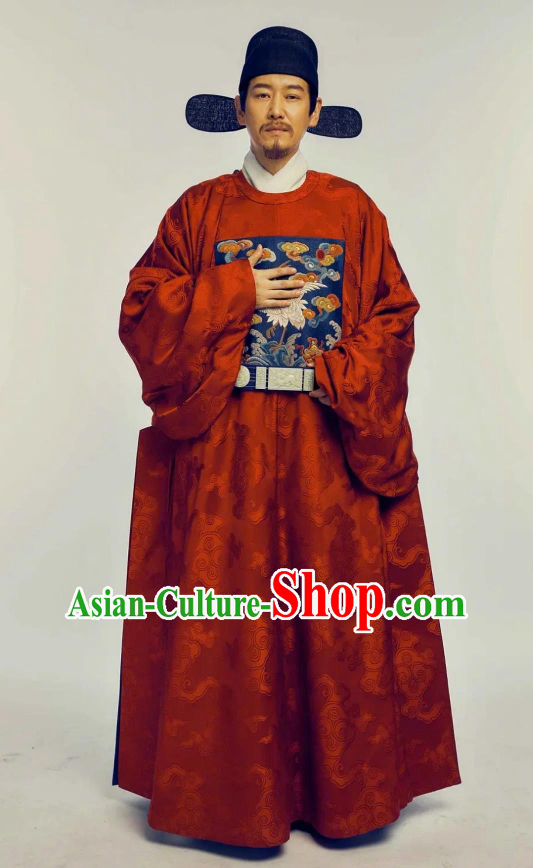 TV Series Song of Youth Grand Coordinator Red Robes China Ming Dynasty Official Garment Costumes Ancient Hanfu Clothing