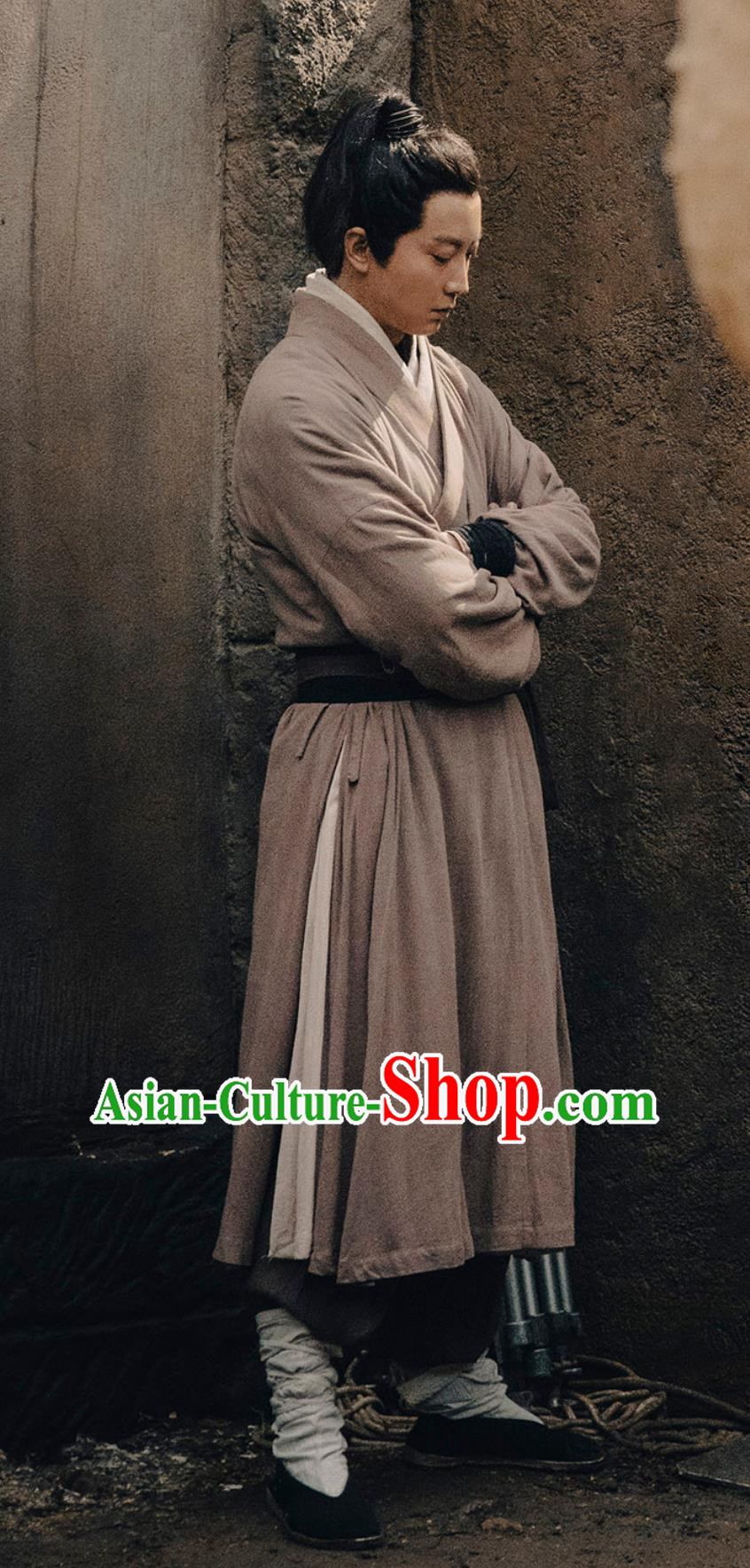 Chinese Historical TV Series Ripe Town Clerk Liu Shi Qi Outfit Ancient Ming Dynasty Civilian Male Garment Costumes