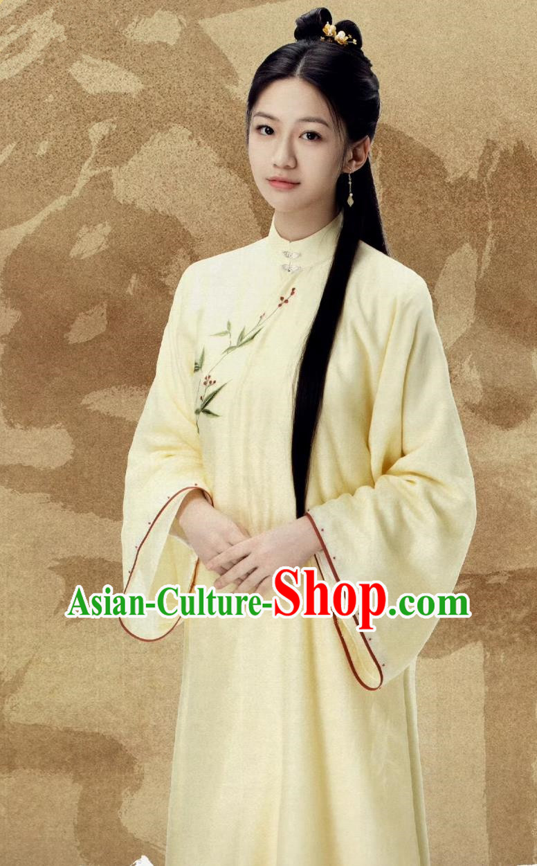 Chinese Ancient Noble Woman Hanfu Dress Historical TV Series Ripe Town Young Lady Leng Gui Er Clothing