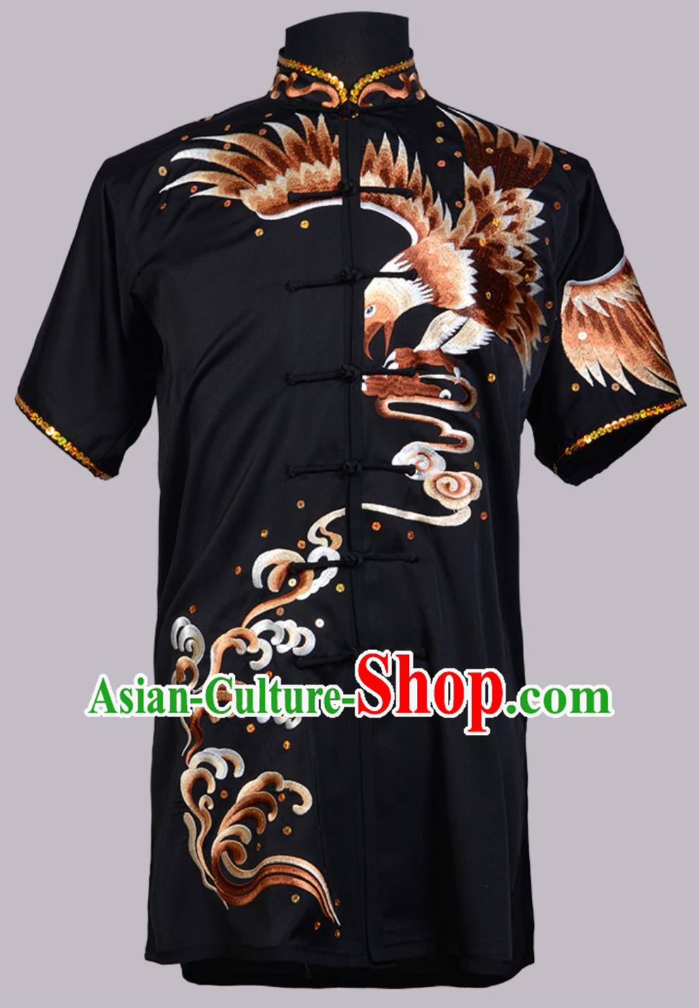 Martial Arts Embroidered Eagle Martial Arts Uniform Colorful Uniform Competition Performance Athletic Changquan Nanquan Physical Examination Uniform