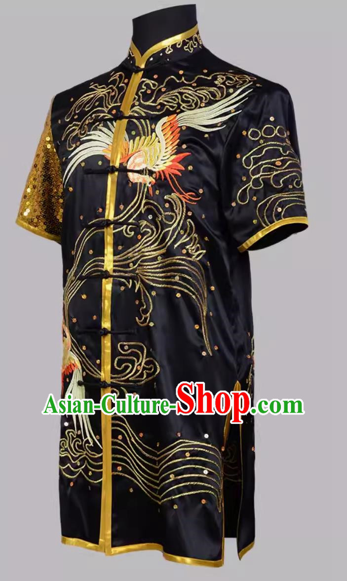 Martial Arts Uniforms New Embroidered Crane Colorful Adult Children Men And Women Competition Performance Uniforms Team Practice Uniforms