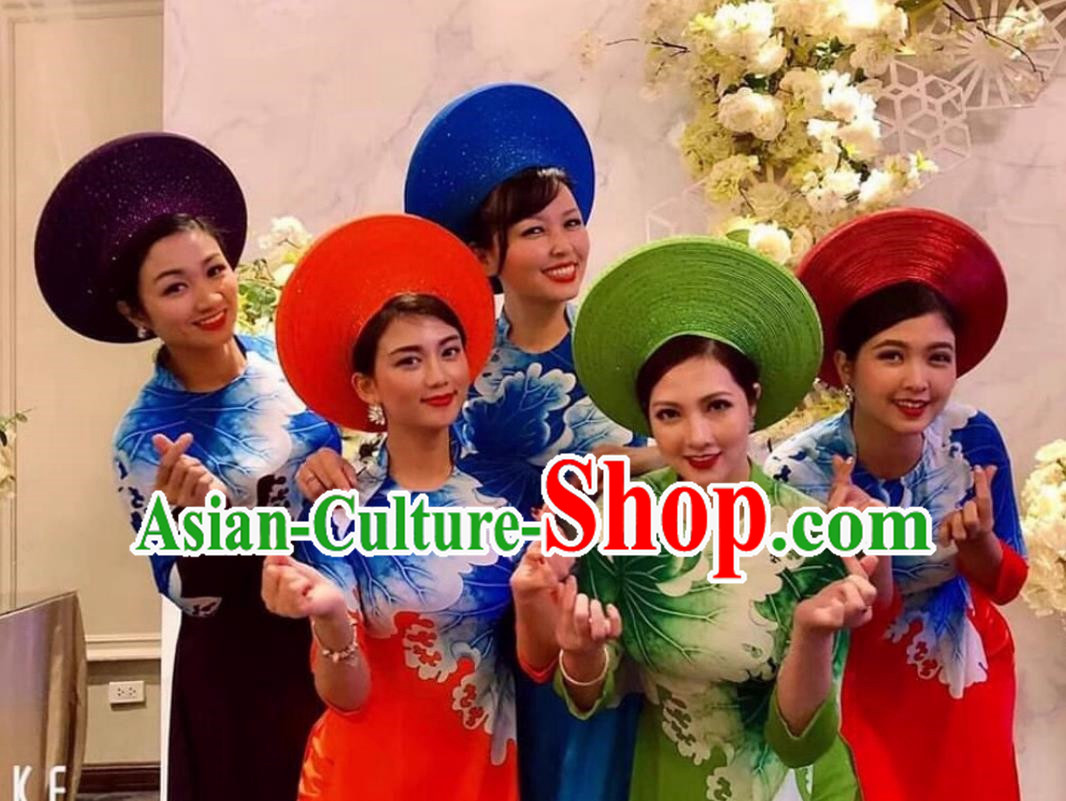 Vietnamese Ao Dai Hat Headband Performance Clothing And Headwear