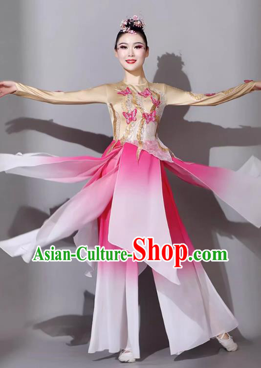Female Solo Dance Art Examination Dance Dress Wanjiang Classical Dance Performance Costume Chinese Dance Umbrella Dance Pink Clothing