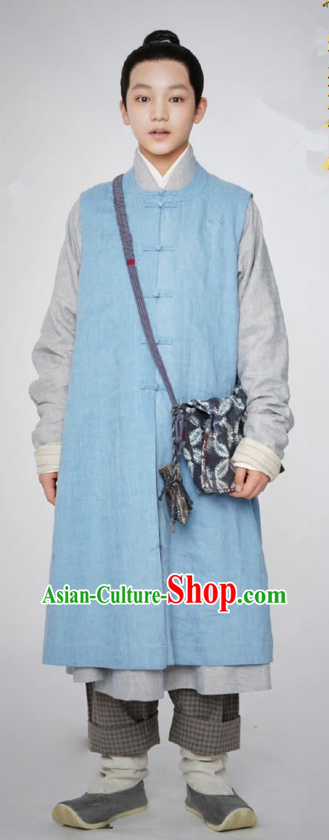 TV Drama The Ingenious One Study Servant Ling Yan Costumes China Traditional Ming Dynasty Hanfu Ancient Scholar Clothing