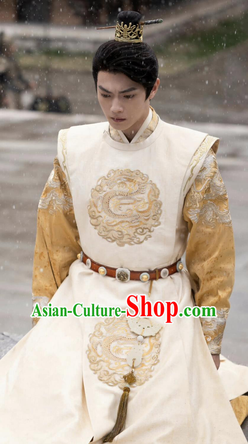 China TV Series Wonderland of Love Prince Li Yi Robes Traditional Male Clothing Chinese Ancient Emperor Costumes