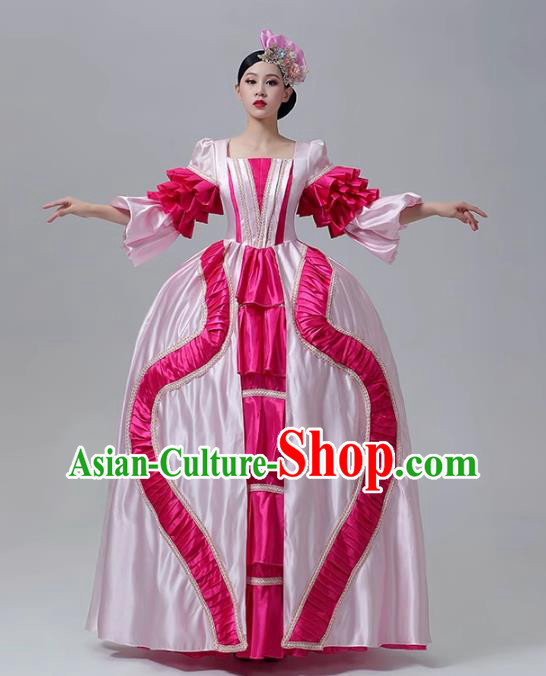 European Style Court Dress Medieval Retro Costume Runway Show Outfit Rococo Drama Photo Shoot Clothing