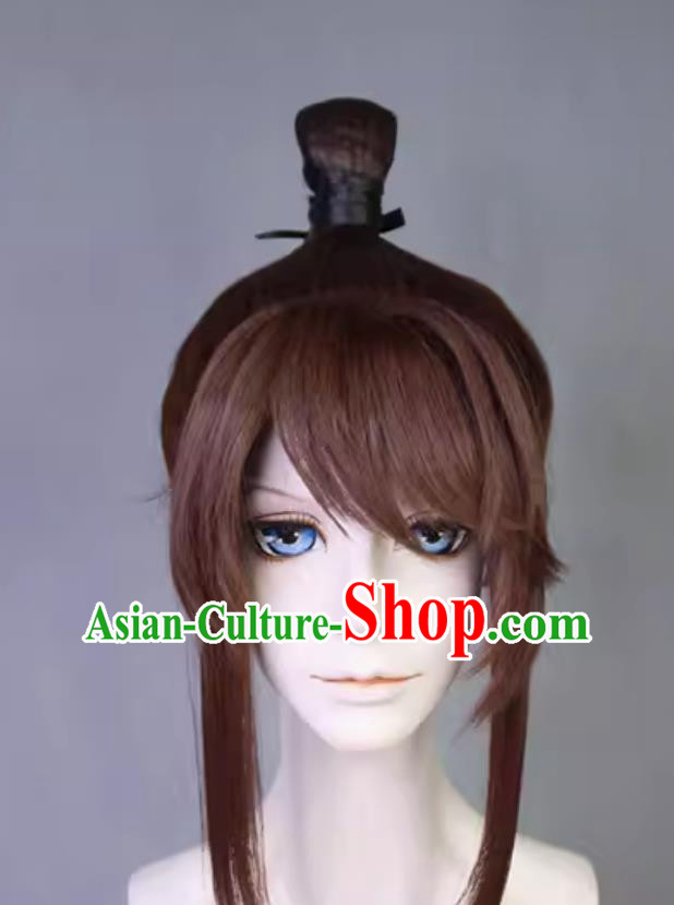Code Name Iris Mobile Game Female Protagonist Cosplay Hair Bun Guangling Prince Hairstyle Wig Ancient Swordsman Headdress