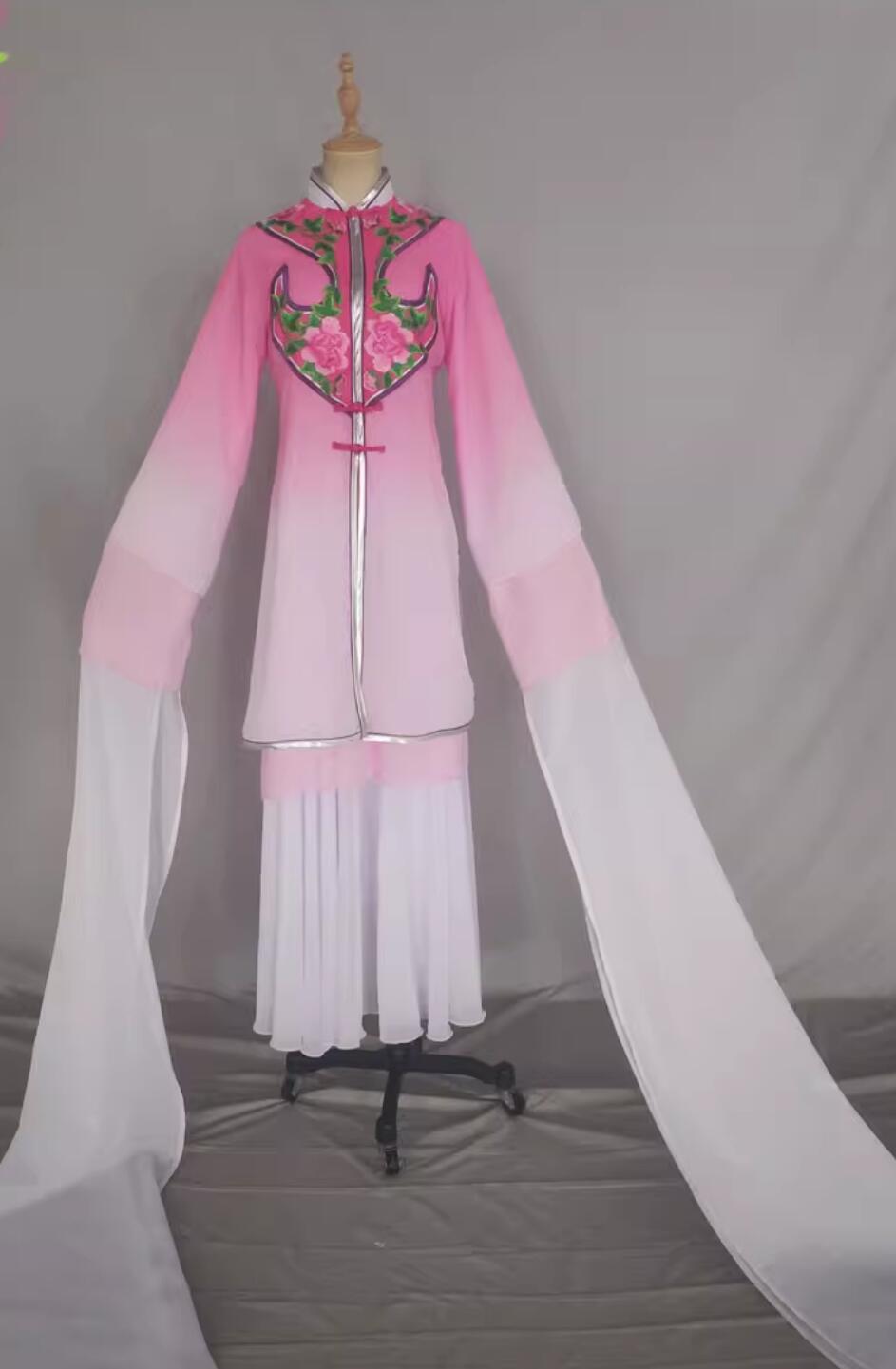 Top Peking Opera Female Water Sleeve Dress Beijing Opera Woman Costumes Pink Chinese Classical Dance Clothing