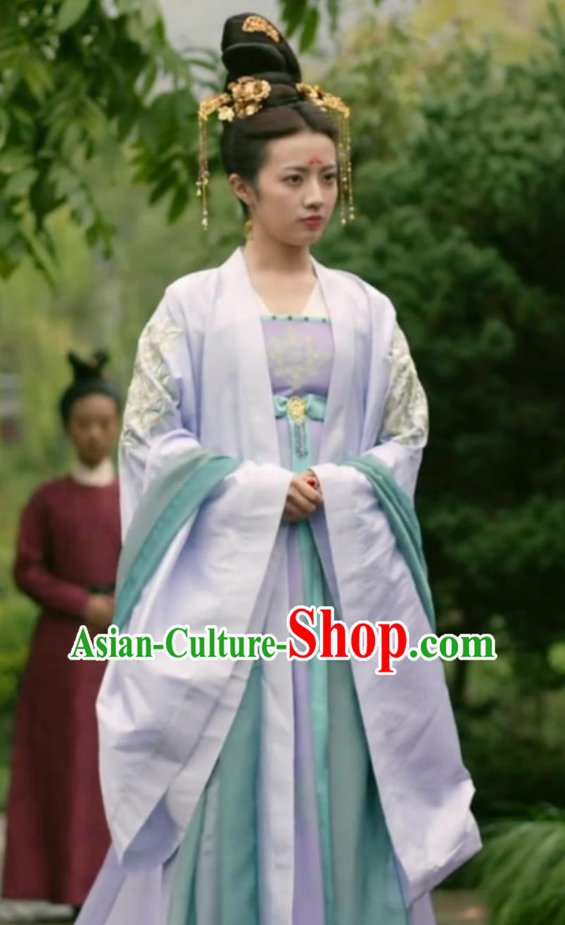 Chinese Traditional Song Dynasty Princess Clothing TV Series The Promise of Chang An Rani Su Yu Ying Dress Ancient China Female Hanfu