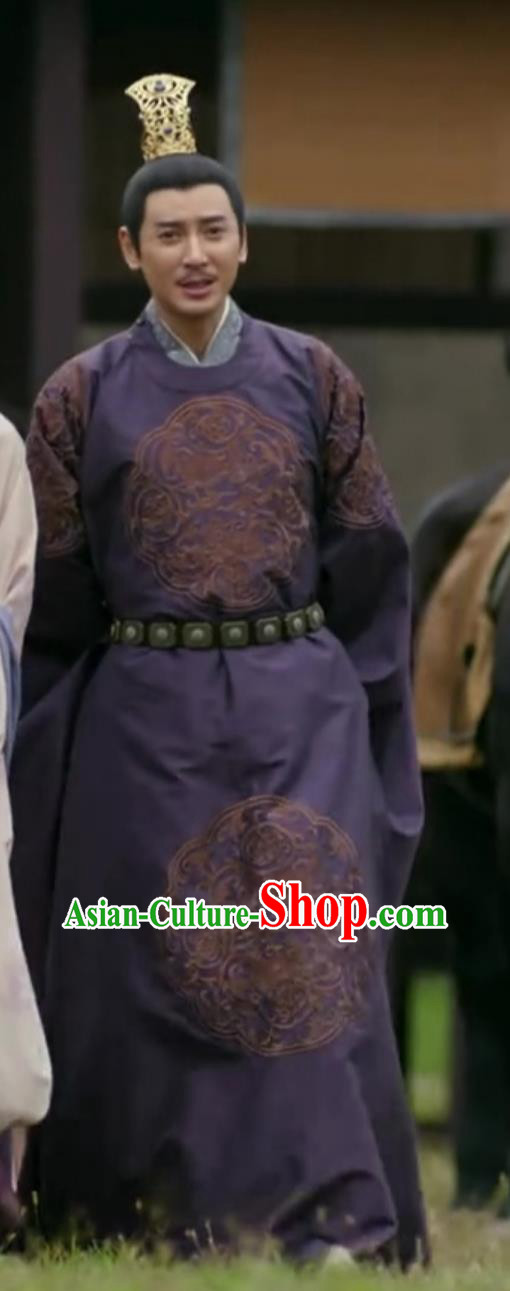 Ancient China Emperor Hanfu Chinese Traditional Clothing TV Series The Promise of Chang An King of Shengzhou Garment