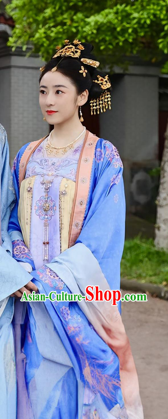 Chinese Hanfu Online Shop Romantic TV Series Wrong Carriage Right Groom Ancient Tang Dynasty Princess Changping Dresses