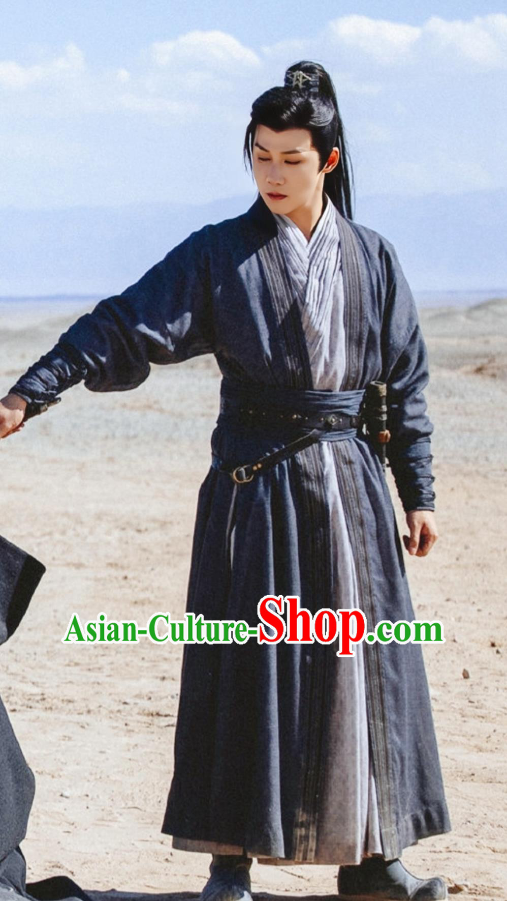 China 2023 TV Series A Journey To Love Swordsman Qian Zhao Costume Ancient Yu Lin Army Lieutenant Clothing