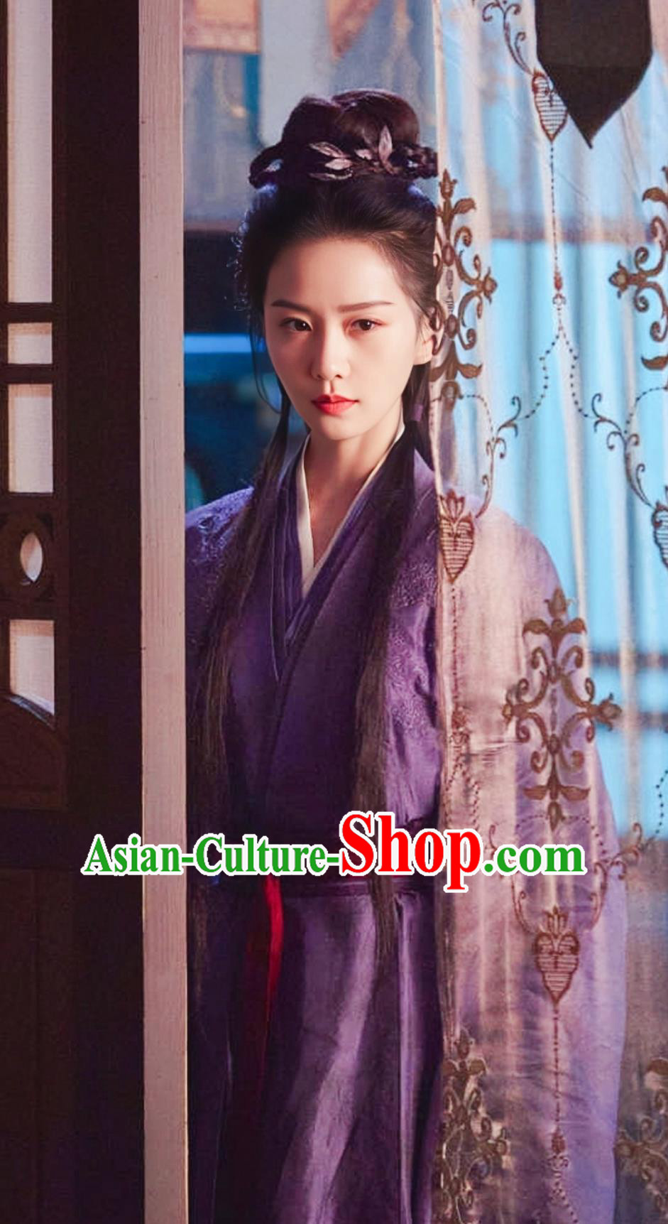 2023 TV Series A Journey To Love Female Assassin Ren Ru Yi Purple Dress China Ancient Super Heroine Clothing