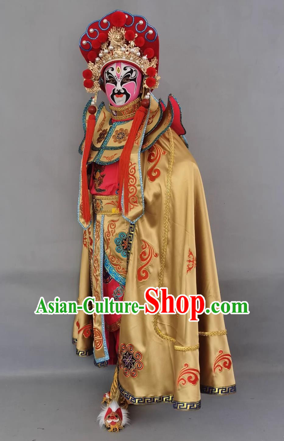 China Bian Lian Costume Sichuan Opera Face Changing Clothing Stage Magic Performance Golden and Pink Outfit