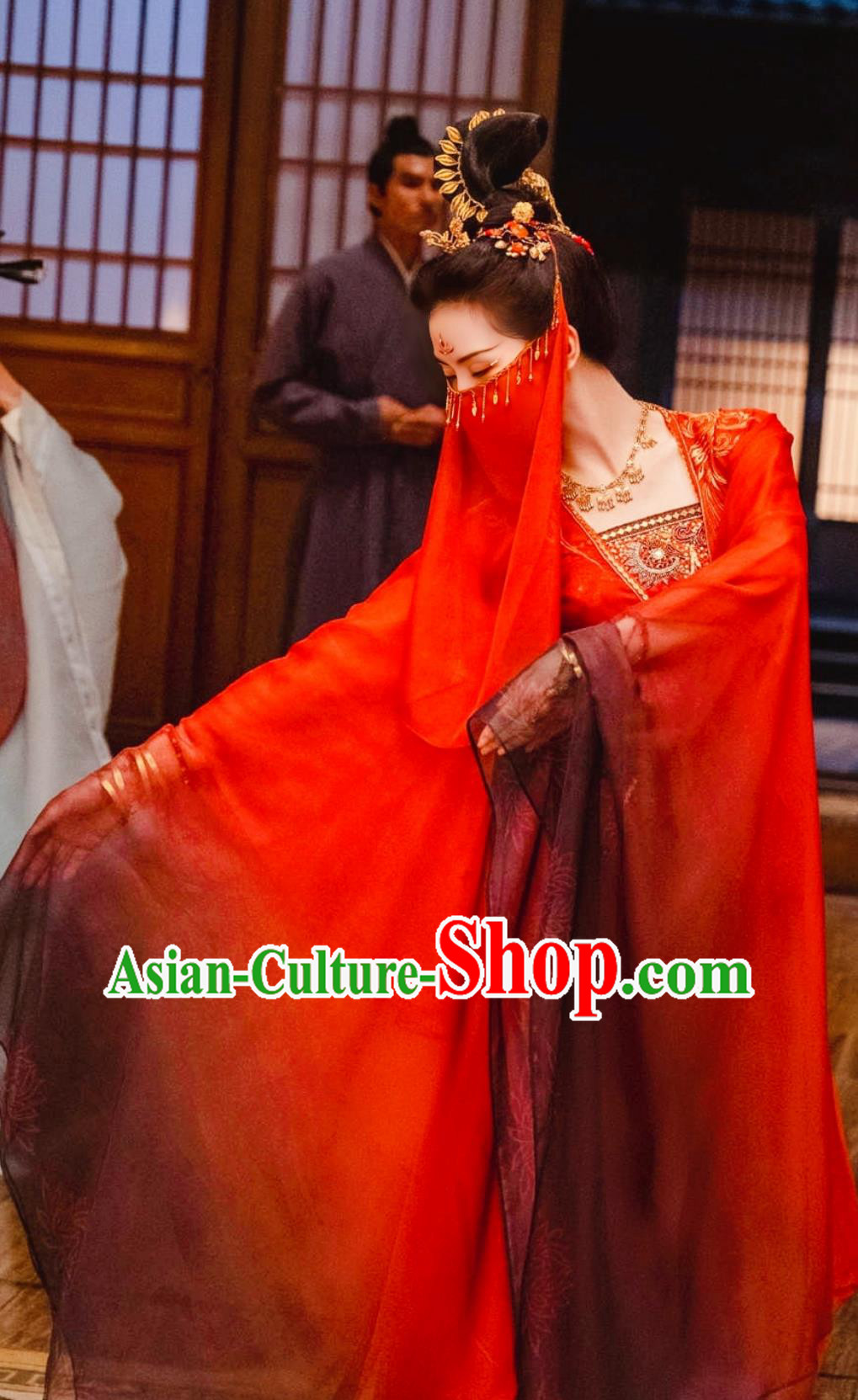 2023 Wuxia TV Series A Journey To Love Ren Ru Yi Red Dance Dress Ancient China Palace Beauty Costume