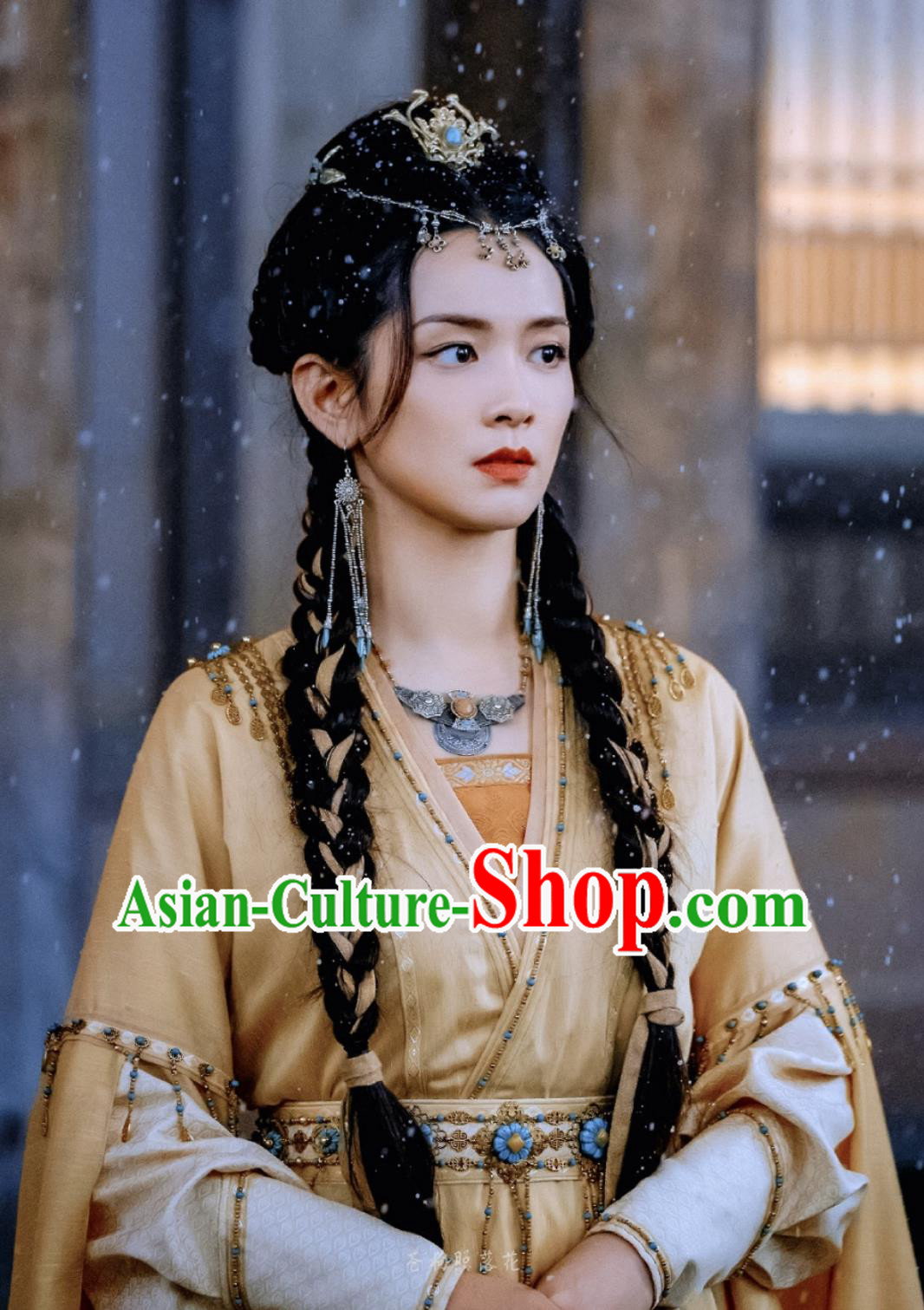 Ancient China Princess Costumes 2023 Wuxia TV Series A Journey To Love Young Lady Chu Yue Yellow Dress
