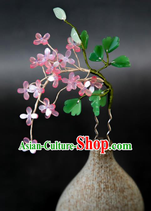 Handmade Ming Dynasty Hair Clip Traditional Chinese Hanfu Hair Jewelry China Ancient Princess Wisteria Hairpin