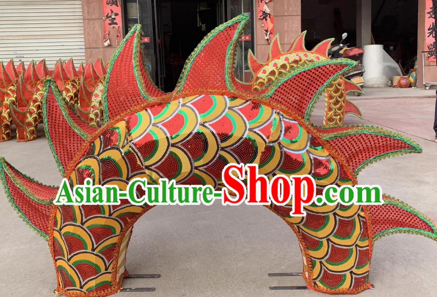 Handmade Lantern Festival Bench Dragon Body Section Chinese Water Dance Dragon Part