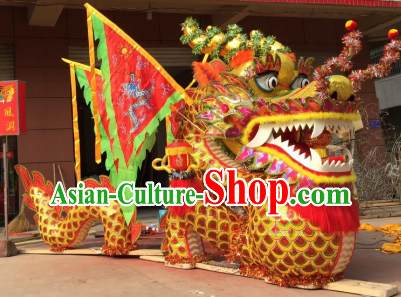 Chinese Water Decoration Dragon Lamp Handmade LED Lantern Bench Dragon