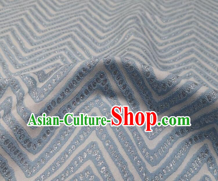 Top Brocade Fabric Dress Coat Cloth Material Classical Wave Pattern Design Fabric
