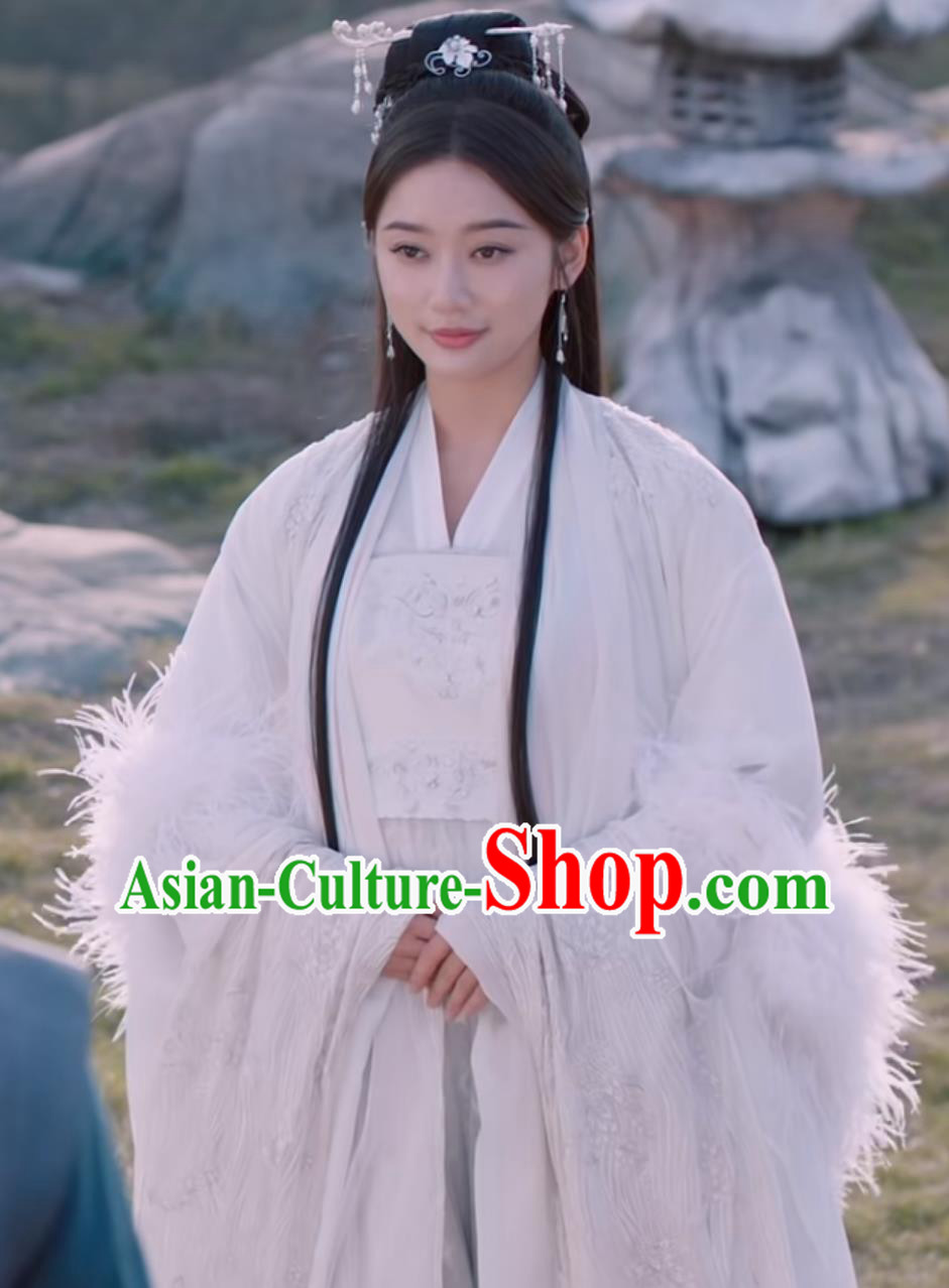 Ancient Chinese Princess Clothing Traditional Wuxia Costume 2023 TV Series Back From The Brink Goddess Xue Lin Dress