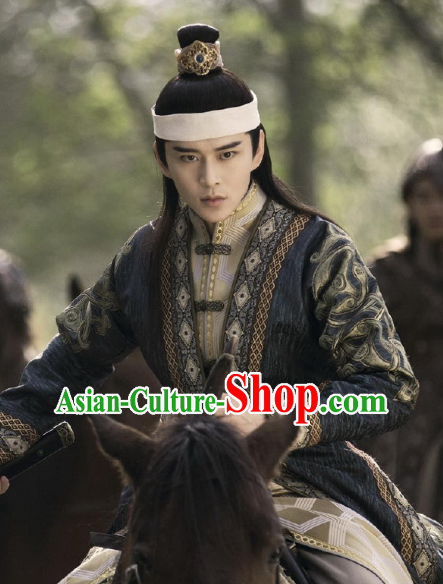 2020 TV Series The Promise of Chang An Prince Xiao Qi Rong Garment Ancient Chinese Swordsman Clothing China Traditional Costume