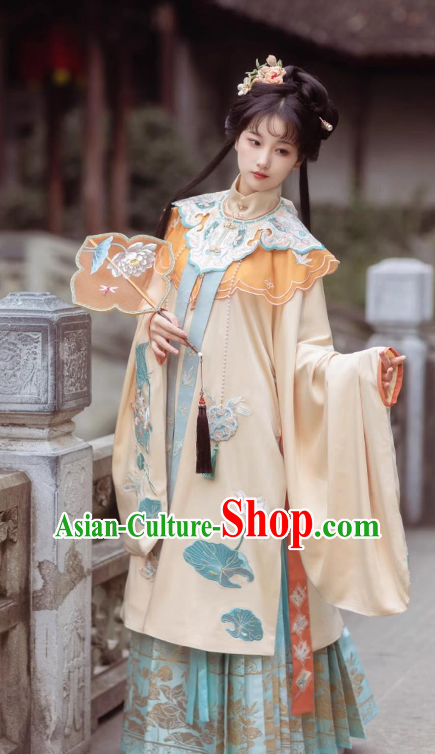 Traditional Female Hanfu Chinese Ming Dynasty Court Lady Costume Ancient China Princess Embroidered Clothing