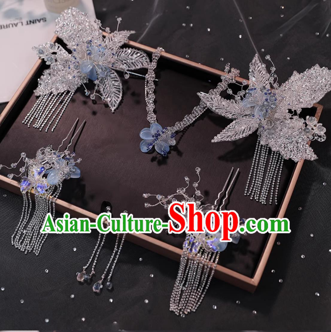 Traditional Chinese Wedding Headpieces China Hanfu Hair Jewelries Handmade Bride Hair Accessories