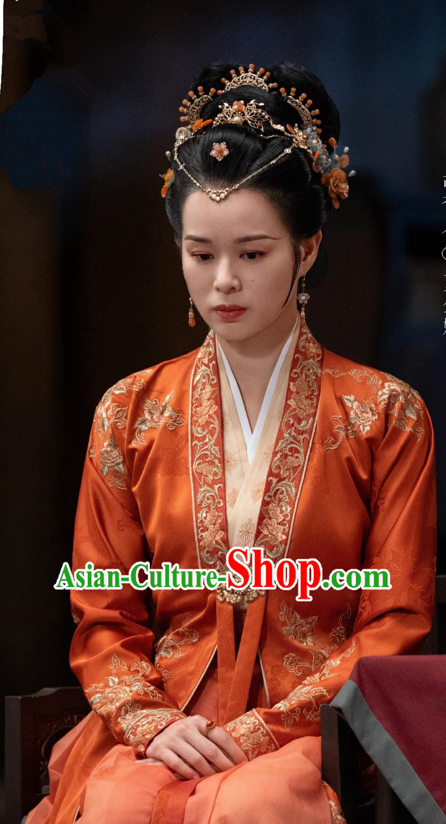 Chinese TV Series Blossoms in Adversity Madame Xia Jin E Costume Ancient China Noble Woman Clothing