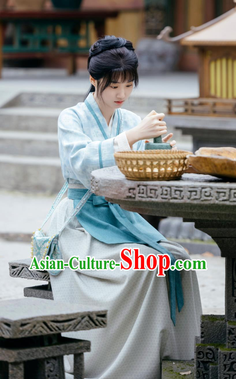 Ancient China Young Lady Clothing Traditional Ming Dynasty Hanfu Chinese TV Series Blossoms in Adversity Servant Girl Shao Yao Costume