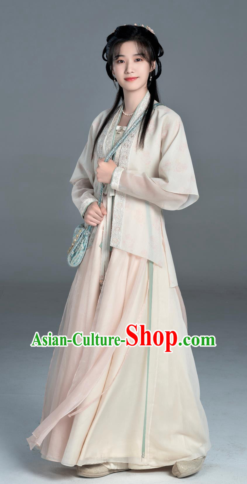 Chinese TV Series Blossoms in Adversity Infanta Shao Yao Costume Ancient China Young Lady Clothing Traditional Ming Dynasty Hanfu