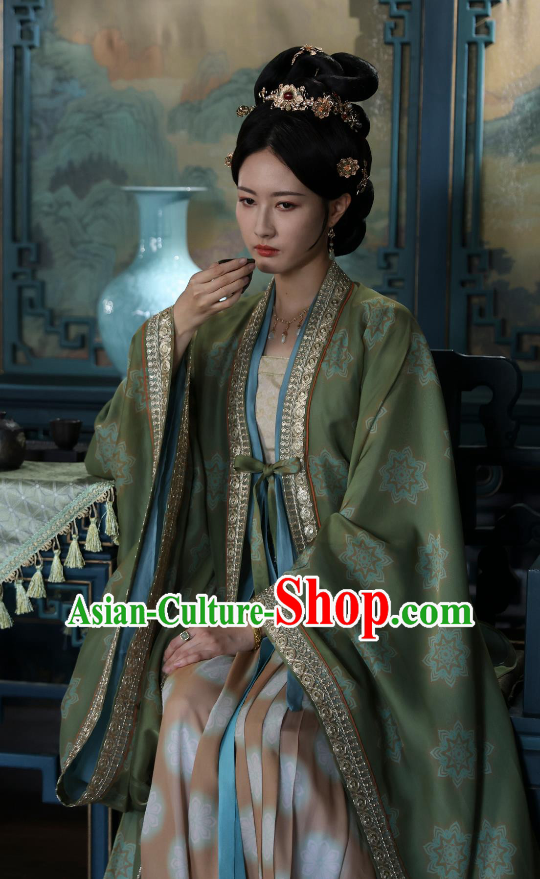Chinese TV Series Blossoms in Adversity Noble Lady Hua Jing Costume Ancient China Court Woman Clothing Traditional Ming Dynasty Hanfu