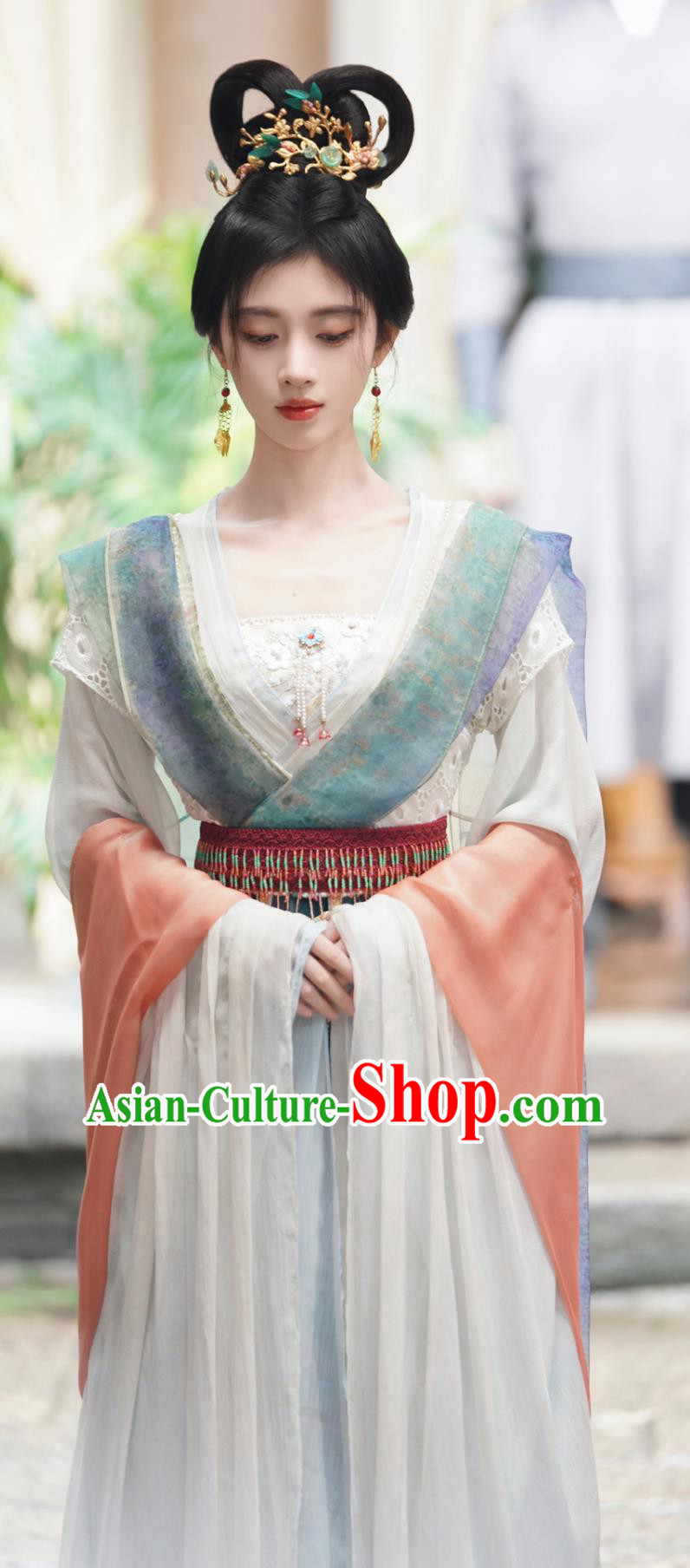 Chinese TV Series In Blossom Dance Lady Shangguan Zhi Costume Ancient China Beauty Clothing Traditional Hanfu Dress