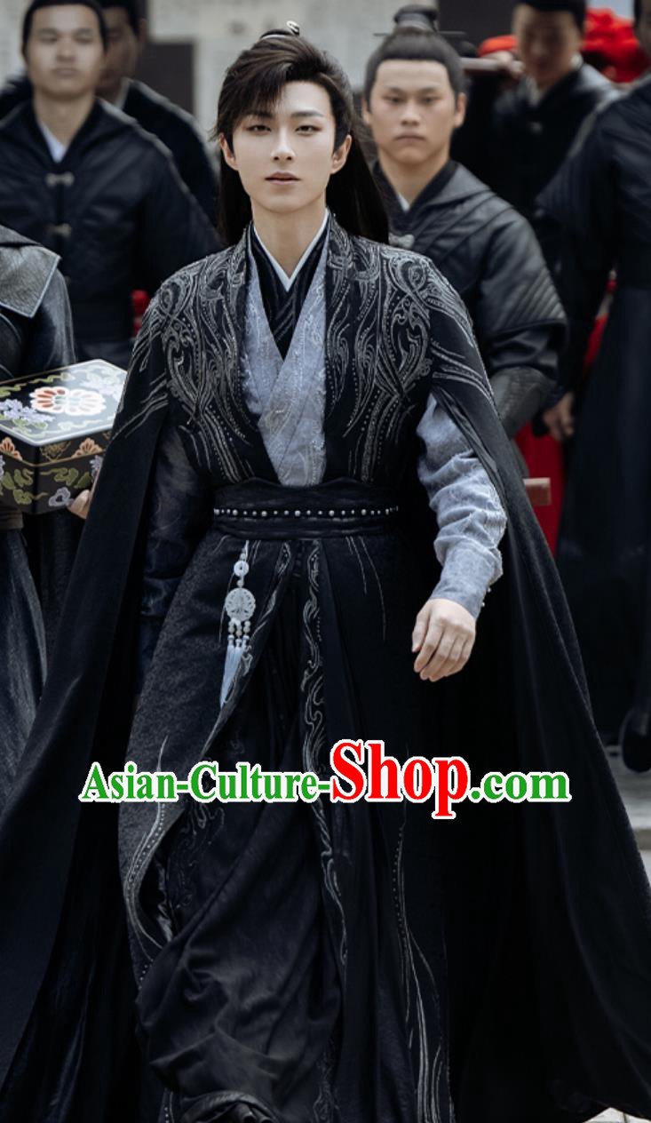 Traditional Young Hero Hanfu Chinese TV Series In Blossom Zhuo Lan Jiang Costume Ancient China Swordsman Clothing