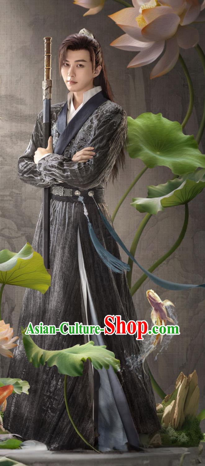 Ancient China Young Hero Clothing Wuxia Hanfu Chinese TV Series In Blossom Swordsman Zhuo Lan Jiang Costume