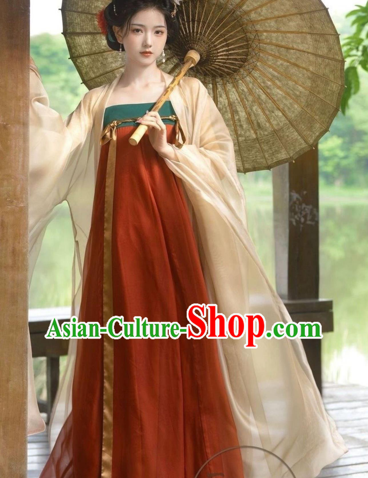 Ancient China Empress Clothing Traditional Hanfu Chinese Tang Dynasty Magnificent Concubine Yang Dress