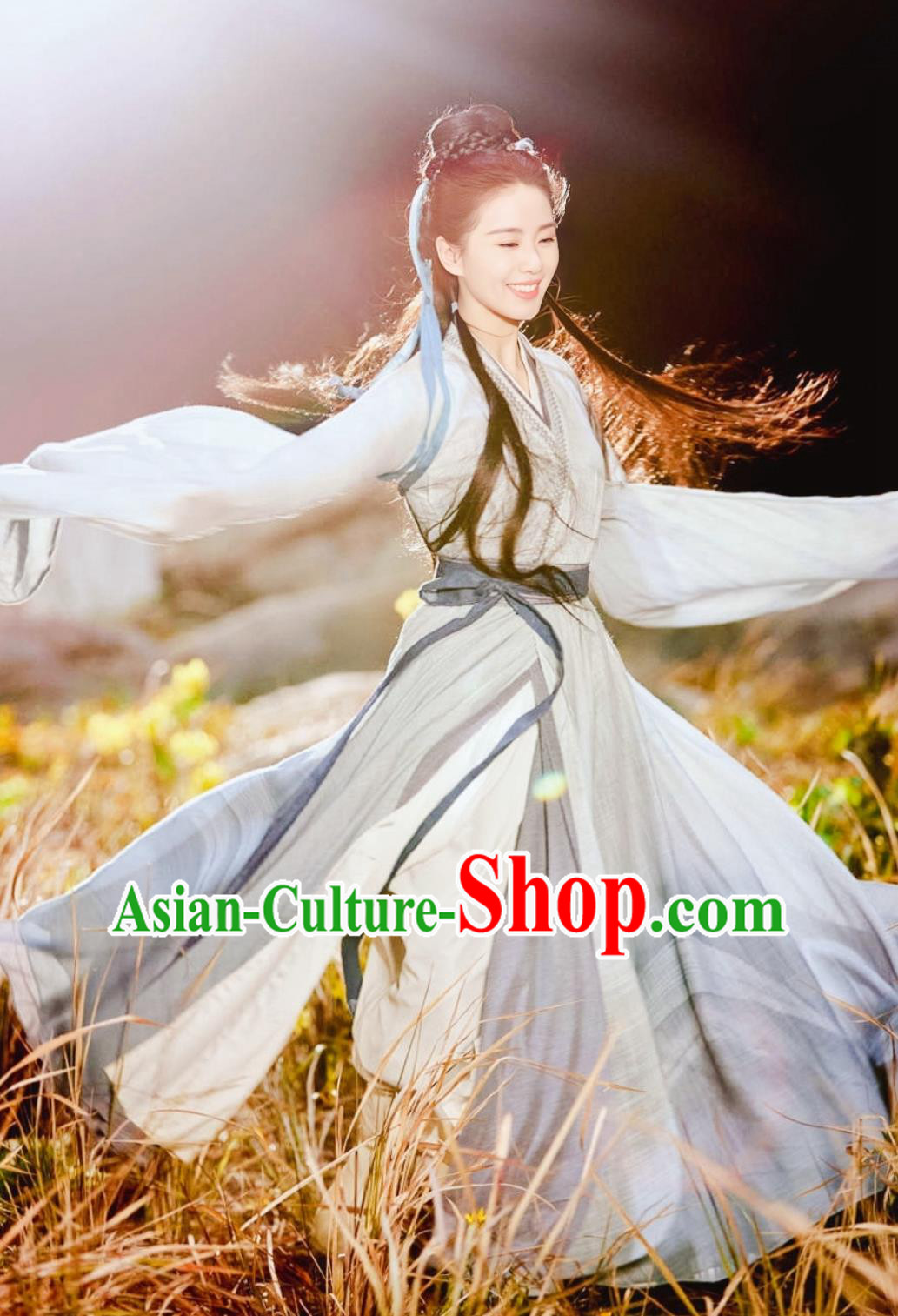 China Ming Dynasty Super Heroine Clothing TV Series A Journey To Love Swordswoman Ren Ruyi Dress