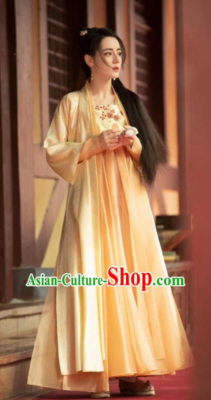 Traditional Female Hanfu Dress TV Series The Legend of An Le Swordswoman Ren AN Le Costume Ancient China Clothing
