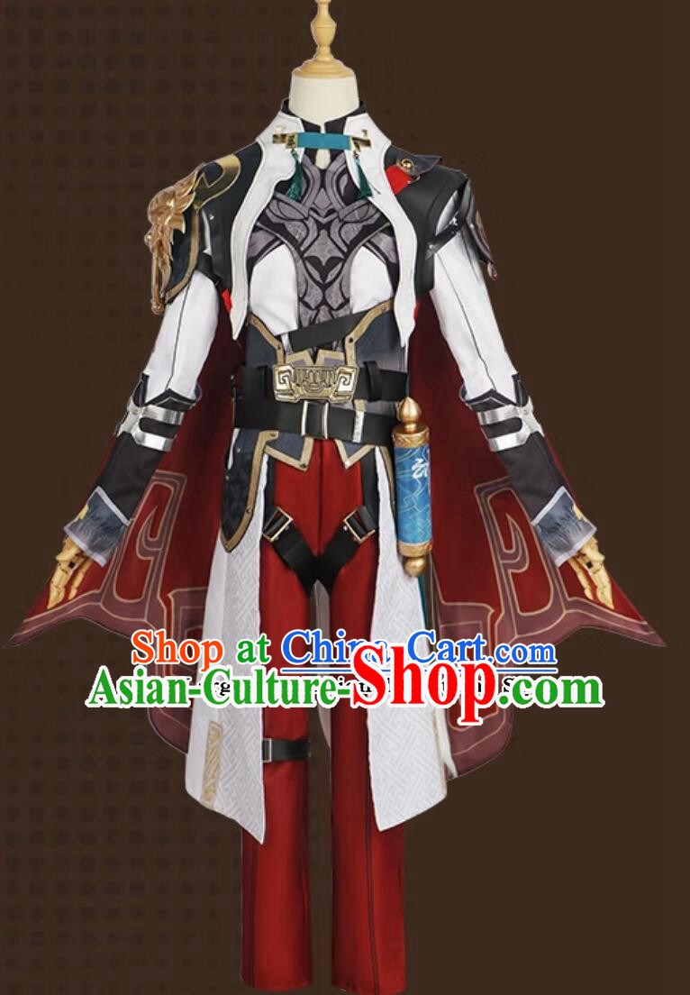 Handmade Star Dome Railway Cos General Luo Fu Outfit Honkai Star Rail Jing Yuan Cosplay Costume Anime Clothing