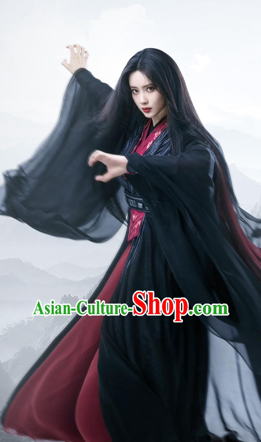 Ancient China Swordswoman Garment Costume Chinese TV Series The Legend of Heros Villain Kung Fu Master Mei Chao Feng Clothing