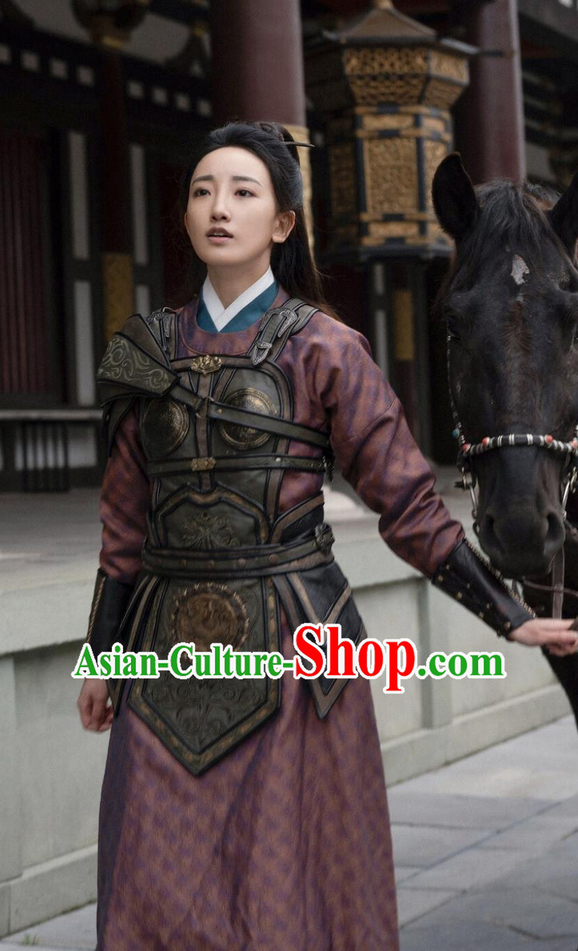 Ancient China Tang Dynasty Female General Clothing Chinese TV Series Judge Dee's Mystery Swordswoman Costume